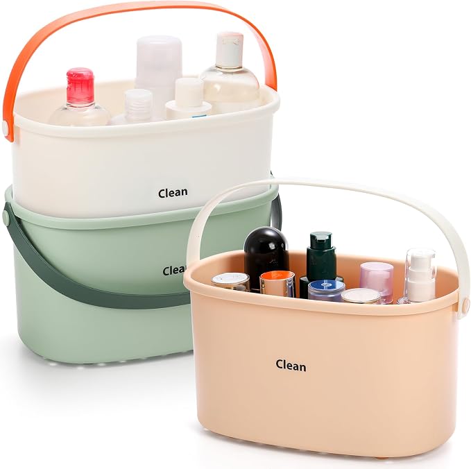 Frcctre 3 Pack Plastic Shower Caddy Basket - Image 3