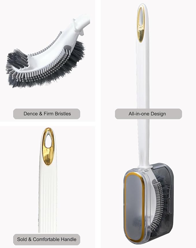 Curved Toilet Brush and Holder Set 2 Pack - Image 7
