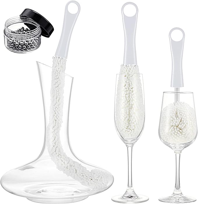 Boao 3 Pcs Wine Decanter Cleaning Brushes by Boao
