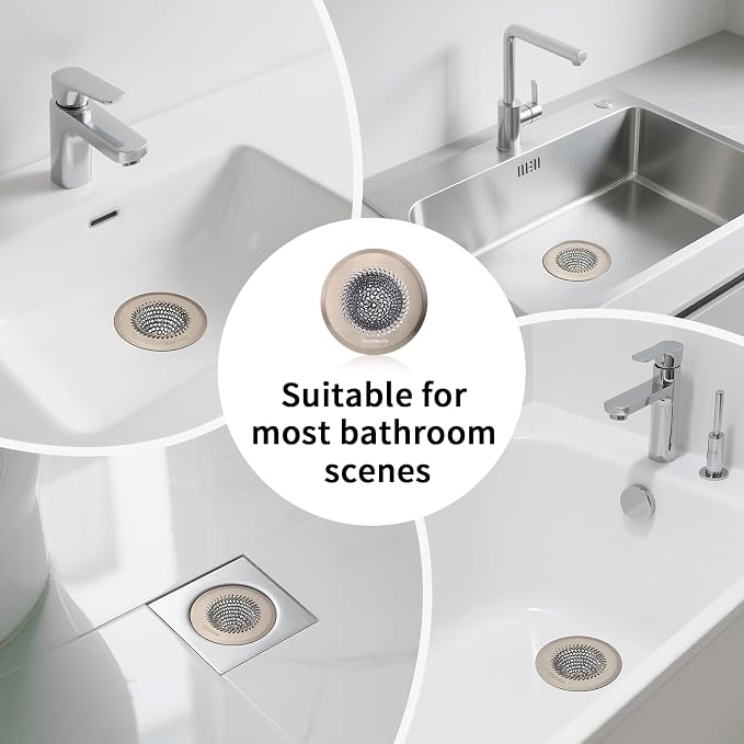 Shower Drain Hair Catcher, Fast Drainage & Easy Clean Bathtub Drain Cover - Image 6