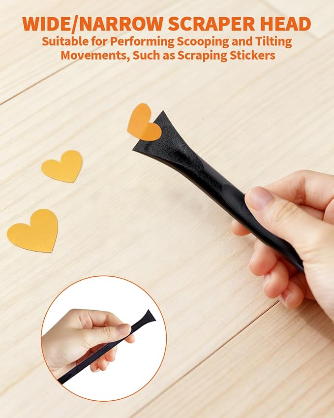 15 PCS Carbon Fiber Plastic Scrapers Tool, Non-Scratch Scraper Tool - Image 6