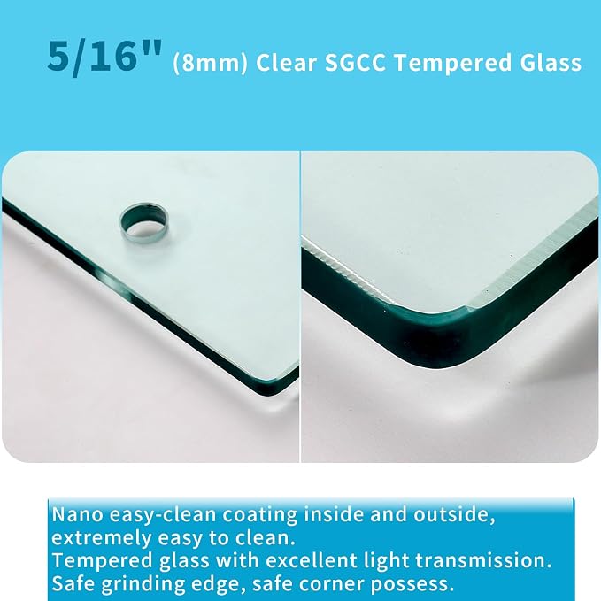56-60" W x 76" H Frameless Sliding Shower Door, Frameless Shower Door, Shower - Image 5