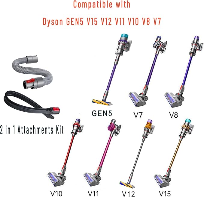 23'' Flexible Crevice Tool & Extension Hose Attachments - Image 2