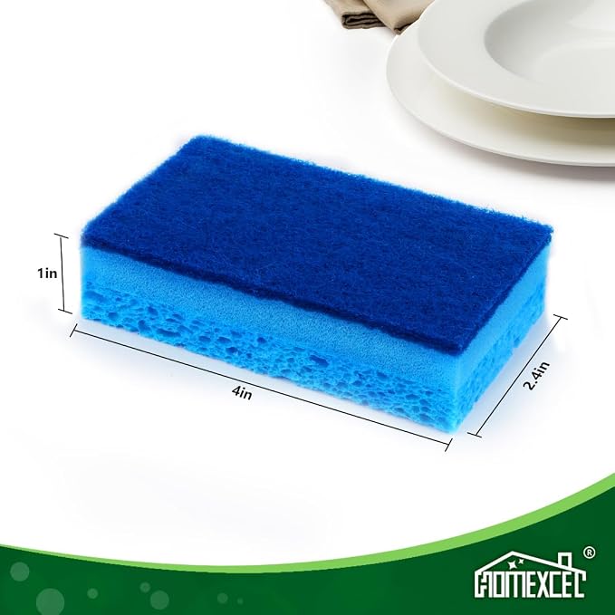 HOMEXCEL Sponges Kitchen 24pcs, Non-Scratch Sponges - Image 4