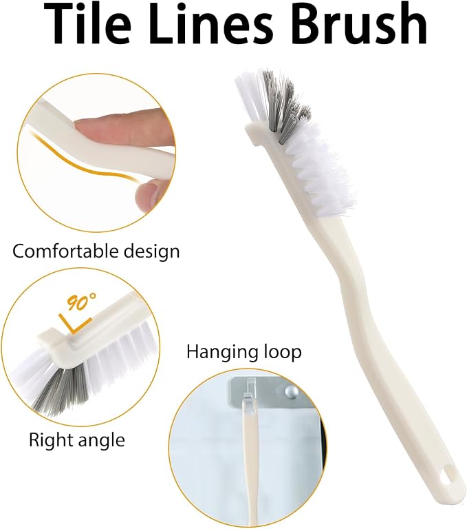 Kitchen Scrub Brush, Angle Cleaning Brush Right Angle Scrub Brushes Cleaning - Image 3