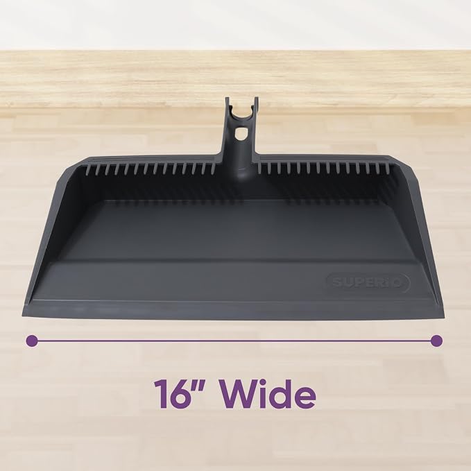 Superio 3-Pack Wide Plastic Dustpan - Image 3