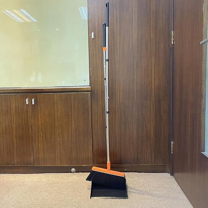 FGY Long Handle Broom and Dustpan Set 53" Broom - Image 7