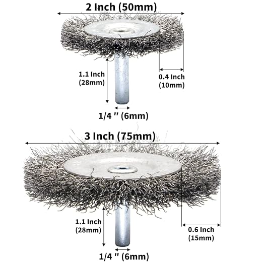 9-Piece Large Wire Brush Wheel Set - Image 5