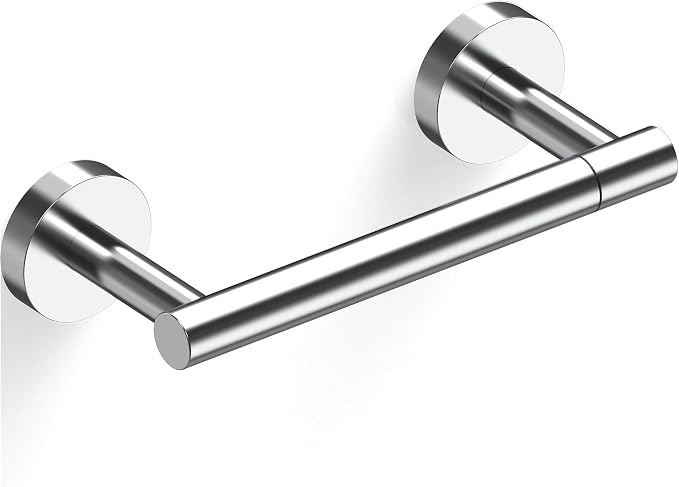Polished Finish Toilet Paper Holder SUS304 Stainless Steel Double Post Pivoting by ElevateYourSpaceChooseRARXTR