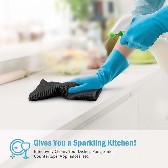 AIDEA Microfiber Cleaning Cloth-100PK, Soft Microfiber Towels - Image 5
