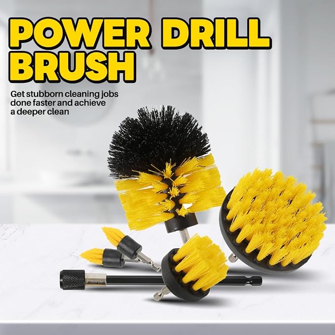 6Pcs Drill Brush Cleaning Kit for Shower & Bathtub - Image 5