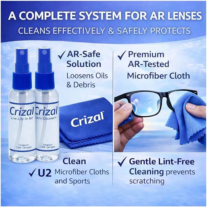 Eyeglass Lens Cleaning Solution – 2 Pack – Safe - Image 2