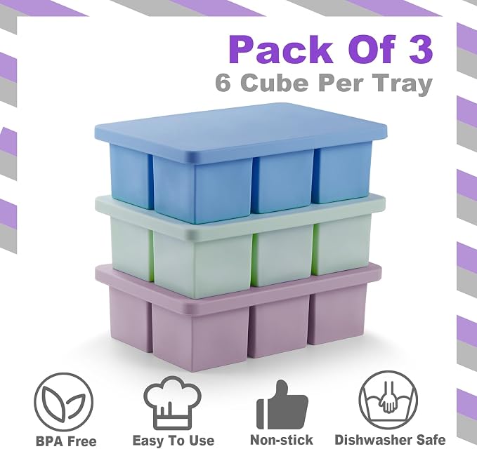 Nax Caki Ice Cube Trays 3 Pack - Image 3
