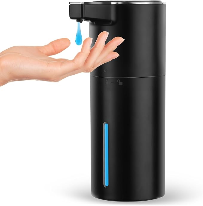 Automatic Soap Dispenser Liquid Touchless: 13.52oz/400ml Wall USB Rechargeable by GURITHEAUTOMATICSOAPDISPENS