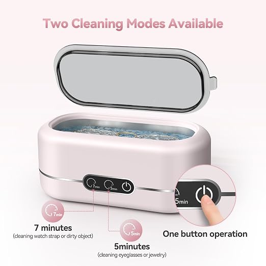 Jewelry Cleaner Ultrasonic Machine, Upgraded 48KHz Ultrasonic Cleaner - Image 4