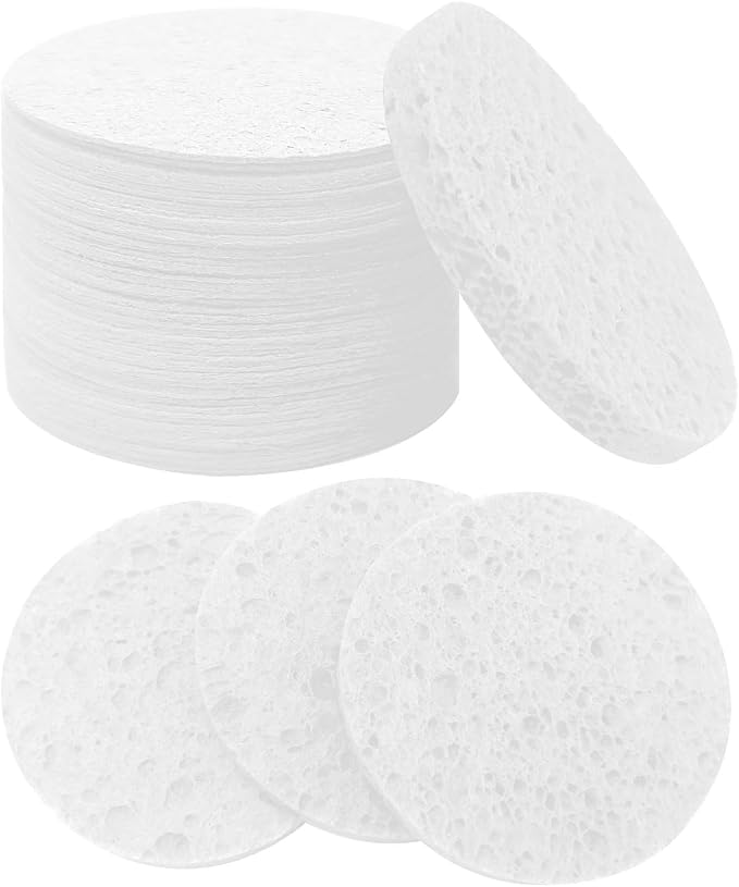 50-Count Large Compressed Facial Sponges by Mainlyrunmakeupsuppliers