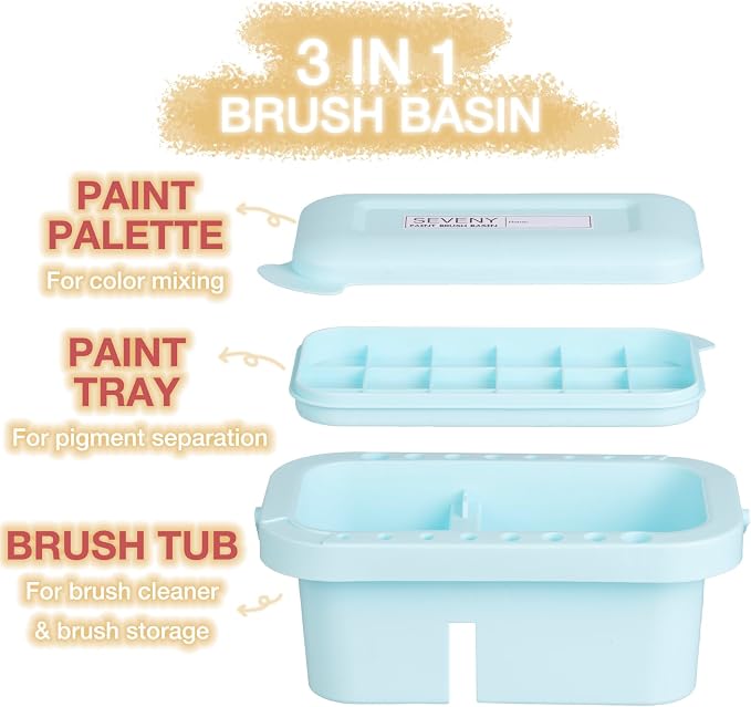 SEVENY Paint Brush Cleaner, Holder and Organizers - Image 2