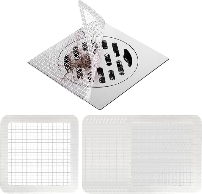 35 Pack Disposable Floor Drain Stickers, Hair Drain Stickers Disposable Shower by Nowlaby
