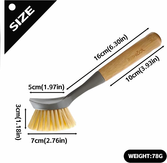 JOQINEER 2 Pack Kitchen Dish Brushes - Image 2