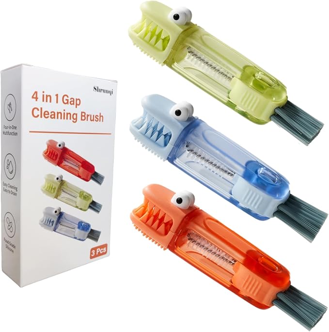4-in-1 Bottle Cleaning Brush Set, Home Kitchen Crevice Cleaning Tools by Shrunqi