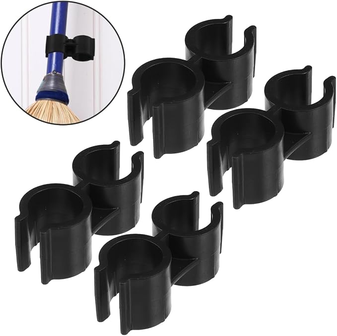 VOSAREA 4PCS Double Pipe Clamp Plastic Top Pole Clips Holder - Image 7