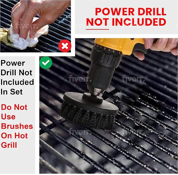 Grill Brush 5 Piece BBQ Cleaning Kit - Image 4