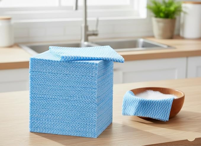 Bexter Disposable Cleaning Towels & Dish Cloths – Reusable Blue Handy Cleaning - Image 5