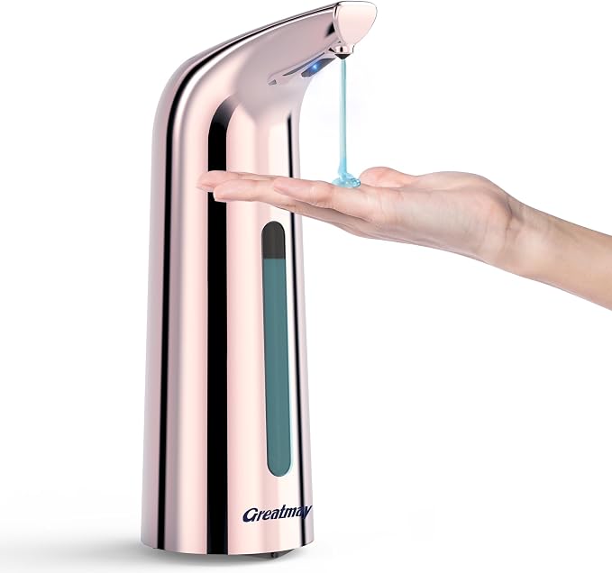 Convenient Automatic Soap Dispenser, 4 Adjustable Levels Touchless Hand by Greatmay