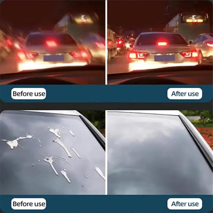 Car Glass Film Magic Cleaning Sponge, Non-Scratch Windshield Oil Film Remover - Image 4