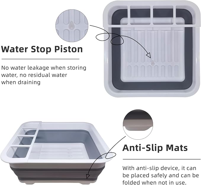 THANSTAR Collapsible Dish Drying Rack - Image 4