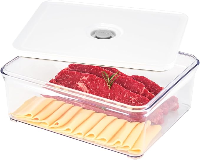 VAKUEN Premium Airtight Food Storage Containers, 4L Smart One-Click Seal Lid by Vakuen