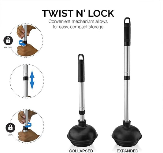 NEIKO 60169A Toilet Plunger | 2 Piece | Bonus Mini-sink and Drain Plunger | - Image 2