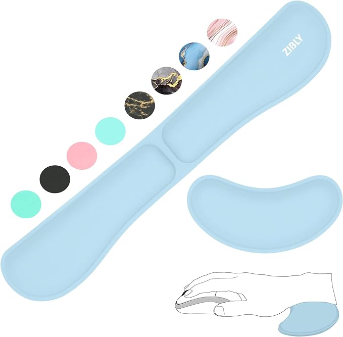 ZIBLY Wrist Rest Keyboard and Mouse Set by Zibly