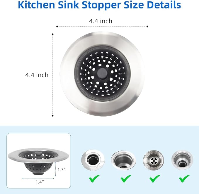 Mi hogar 2 Pack Silicone Sink Strainer - Image 5
