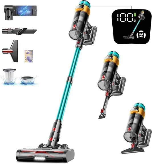 Cordless Vacuum Cleaner, 580W 48KPA 70Mins Vacuum Cleaners by Unknown