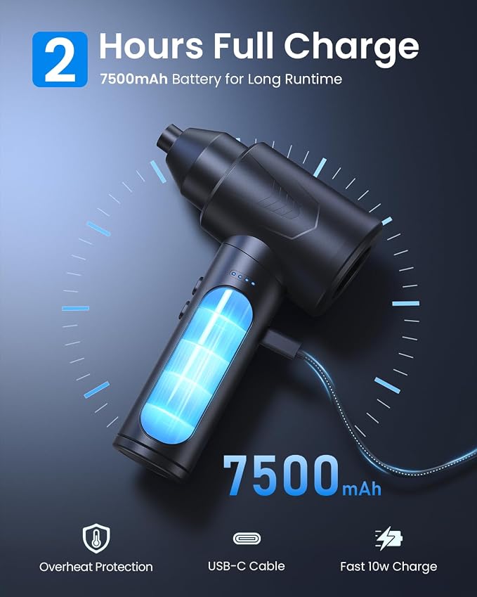 Electric Air Duster – 150000RPM Powerful Compressed Air Duster - Image 6