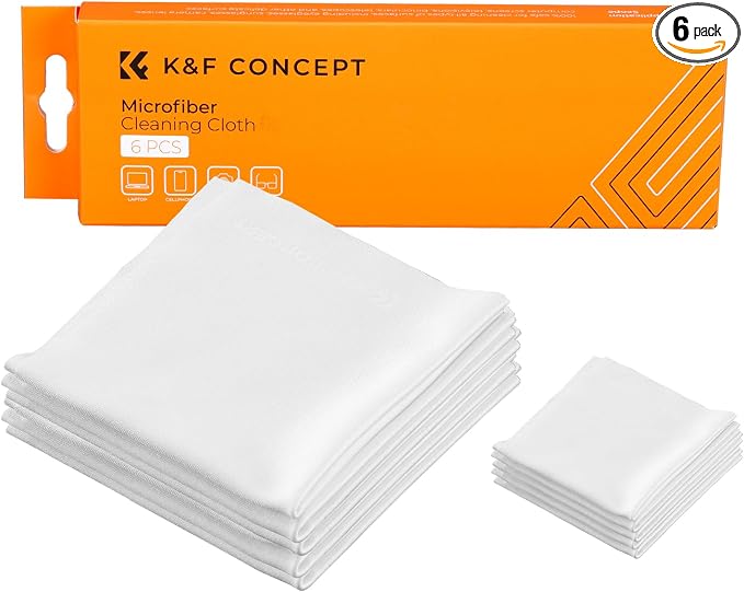 K&F CONCEPT 6 Pack Microfiber Cleaning Cloths by KFCONCEPT