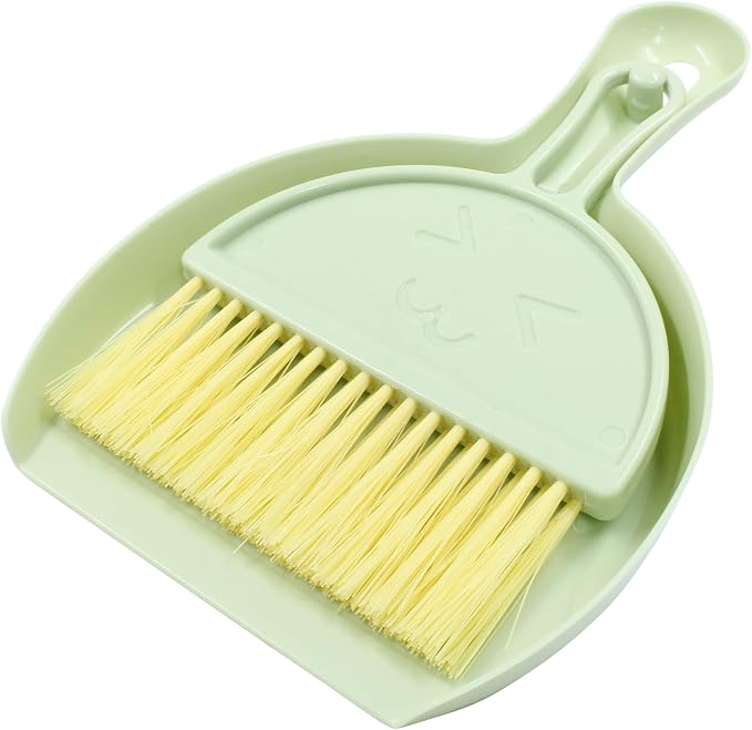 Hitefu Small Broom and Dustpan Set, Mini Dust Pans and Brush Set, Broom by Hitefu