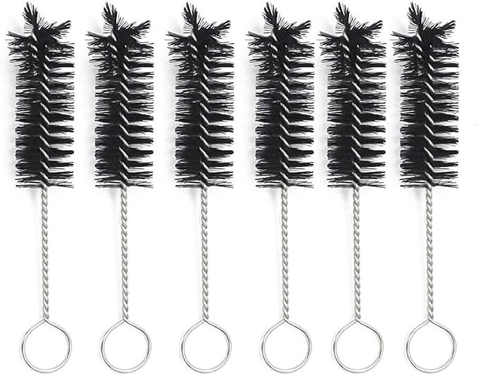 6 Piece 65mm Mini Short Soft Nylon Brush Cleaner by Louishy