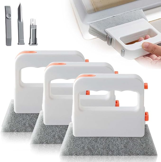 Magic Window Track Cleaner, 2 in 1 Groove Cleaning Brush, Window Groove by YTXOX