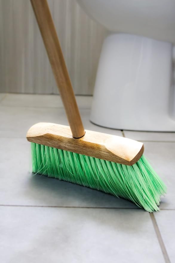 Indoor/Outdoor Heavy Duty Wooden Broom Brush, Head Replacement Soft bristles - Image 6