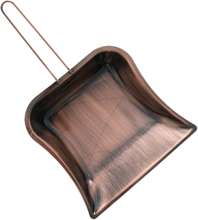 Yajuyi Handheld Copper Dustpan Trash Household Easy Handling Dust Pan Tabletop - Image 7