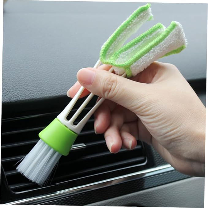 Didiseaon 3pcs Car Air Vent Cleaning Brush Double-Ended Interior Crevice Brush - Image 8