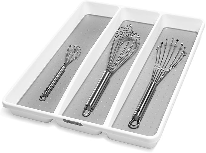 madesmart Classic Large Utensil Tray, Soft Grip, Non-Slip Kitchen Drawer - Image 2