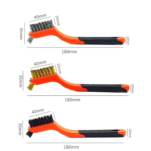 Small Wire Brushes Set for Cleaning Rust Removal in Holes - Image 4