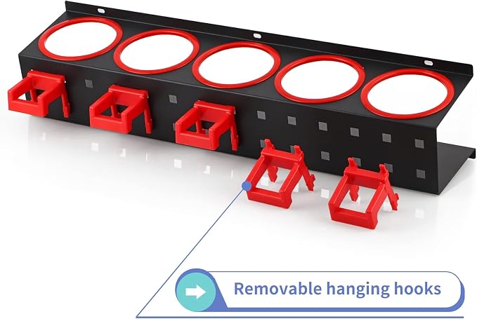 MOLIGOU Spray Bottle Storage Rack, Wall Mount Bottle Organizer Car Detailing - Image 5