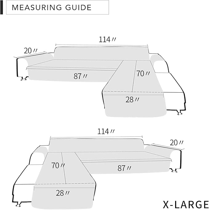 Easy-Going Sofa Slipcover L Shape Sofa Cover Sectional Couch Cover Furniture - Image 6