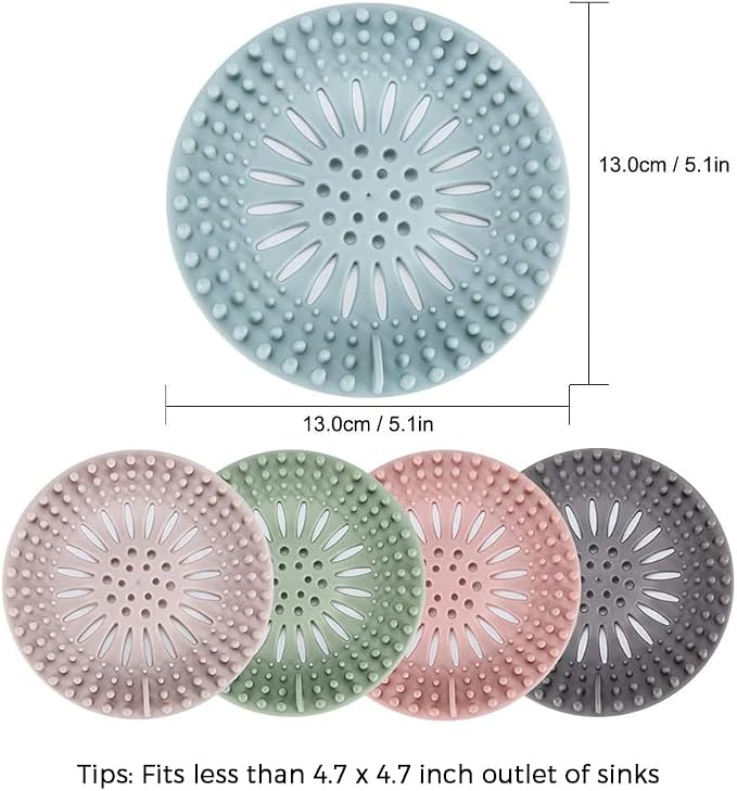 Gotega Bathroom Sink Drain Strainers, Hair Catcher Shower Drain Covers Protector - Image 4