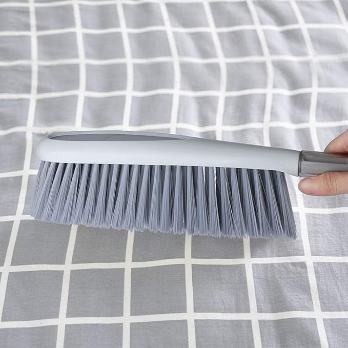 Hand Broom, 14 inch Large Counter Duster, Slightly Stiff Plastic Bristle Brush - Image 7