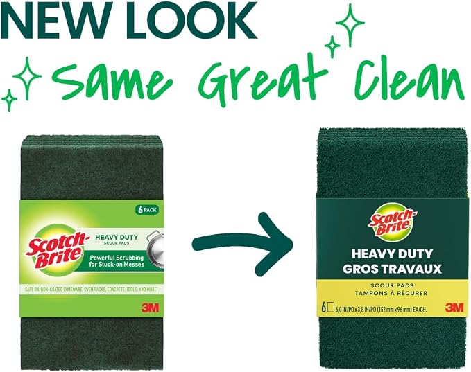 Scotch-Brite Heavy Duty Scouring Pad, Durable and Long-Lasting Dish Scrubber - Image 2